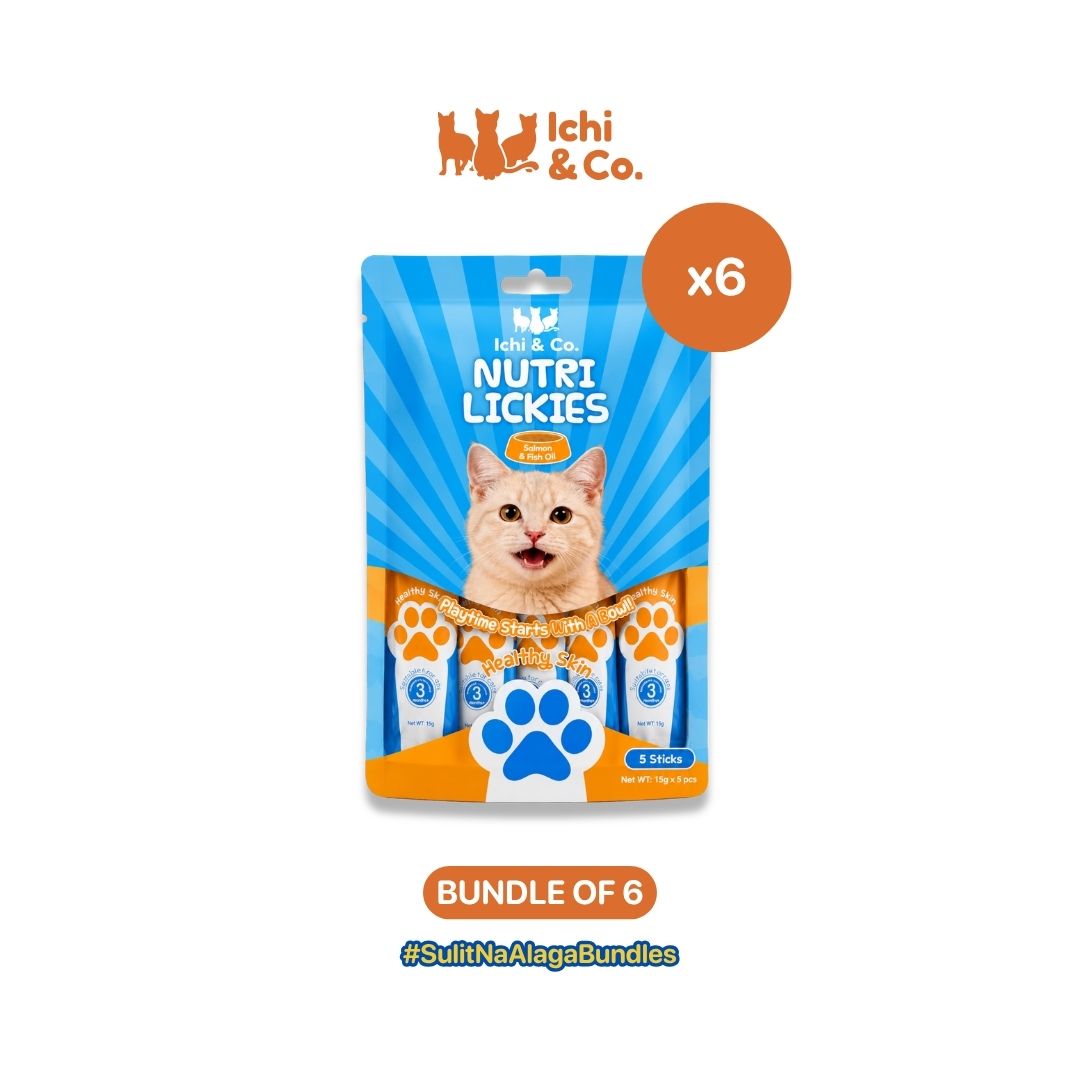 Ichi & Co. Nutri Lickies Cat Wet Treats (15g x 5 Sticks) 75g - Bundle of 6