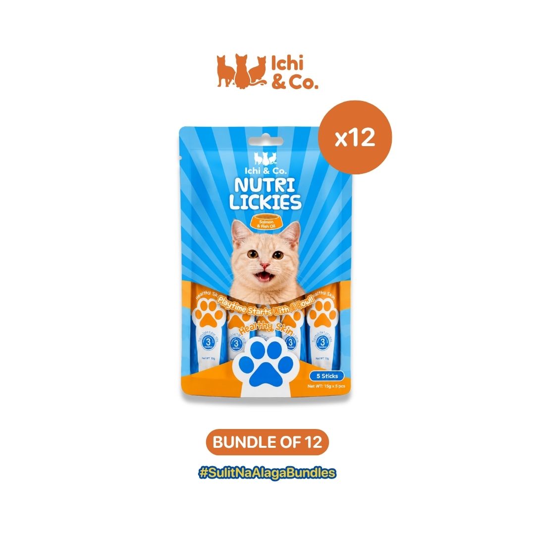 Ichi & Co. Nutri Lickies Cat Wet Treats (15g x 5 Sticks) 75g - Bundle of 12