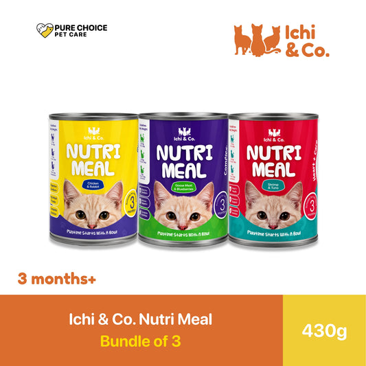 Ichi & Co. Nutri Meal Cat Wet Food 430g - Bundle of 3 Cans