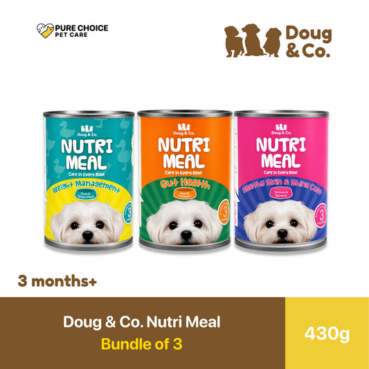 Doug & Co. Nutri Meal Dog Wet Food 430g - Bundle of 3 Cans