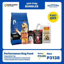 Performance Dog Food (Adult) 7kg + Saint Roche Shampoo 4L (Any Scent) + Treat Bundles (Zert, Entree & Sleeky)