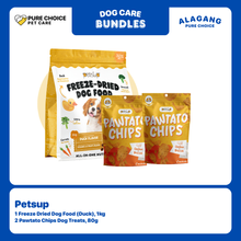 Petsup 1 Freeze Dried Dog Food (1kg) + 2 Pawtato Chips Dog Treats (80g)
