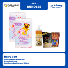 Baby Boo Diaper for Female Dog (XL) + Premium Treats & Saint Roche Dog Shampoo 1050ml