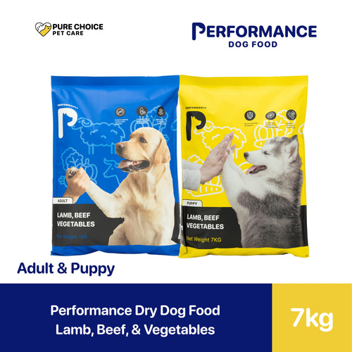 Performance Dry Dog Food Adult/Puppy Lamb, Beef, and Vegetables 7kg
