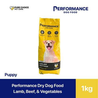 Performance Dry Dog Food Lamb, Beef and Vegetables 1kg