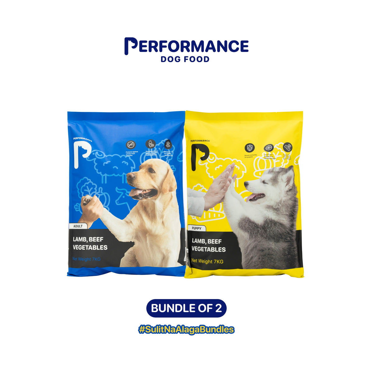 Performance Dog Food for Puppy and Adult Lamb, Beef and Vegetables 7Kg