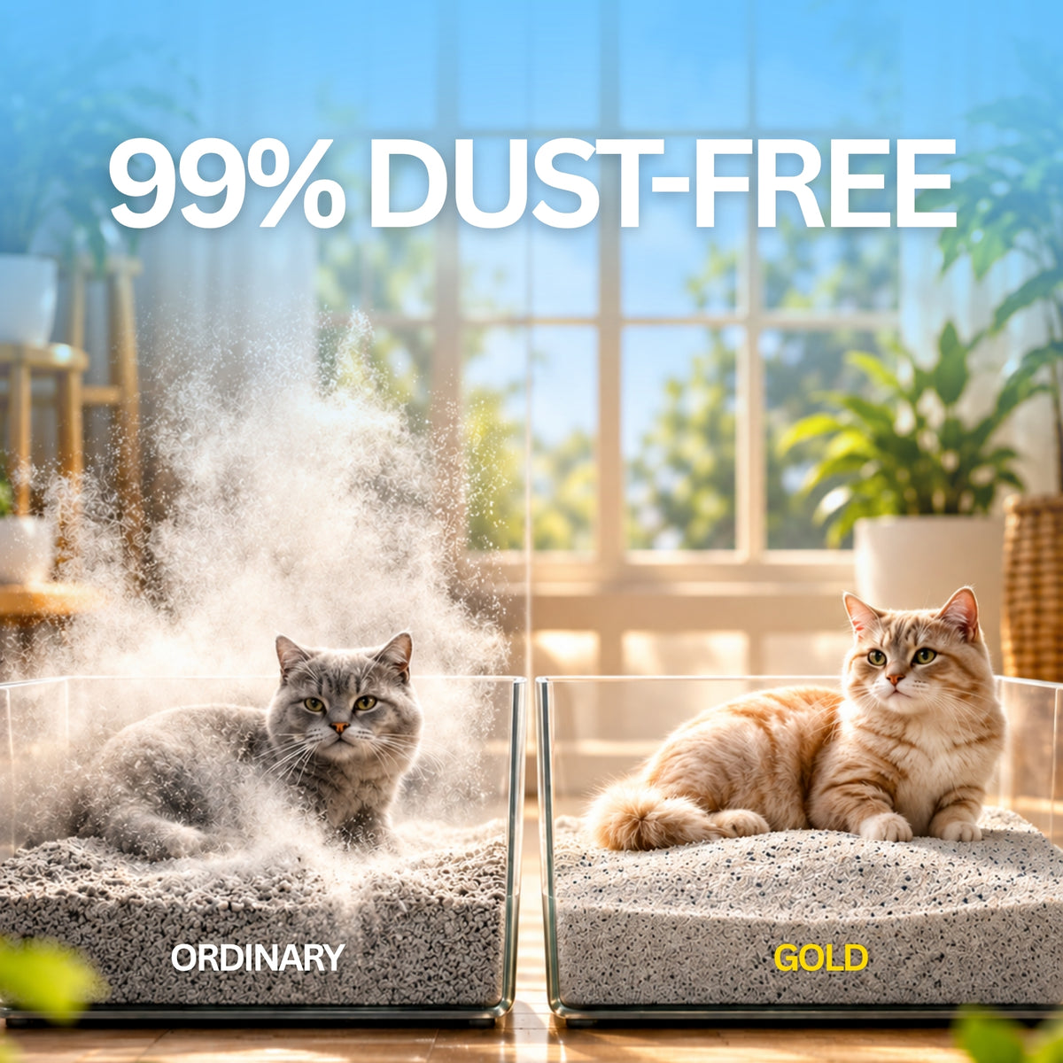 Ultra-fine Cat Litter Ocean Fresh Sea Salt (Breeze Bundle) - Bundle of 5