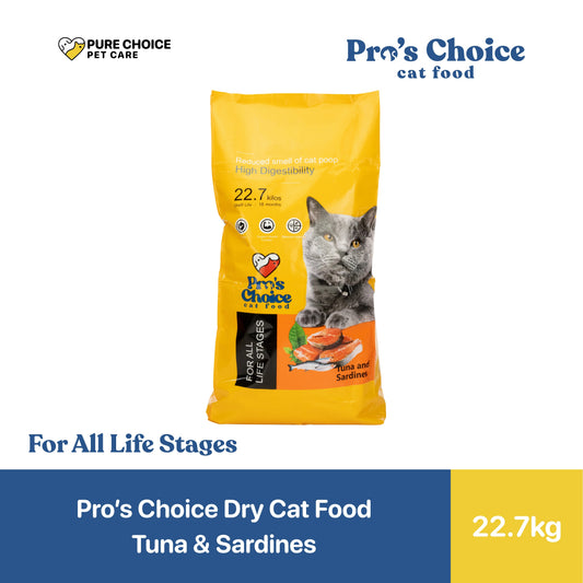 Pure Choice Pro's Choice Dry Cat Food All Life Stages 22.7kg