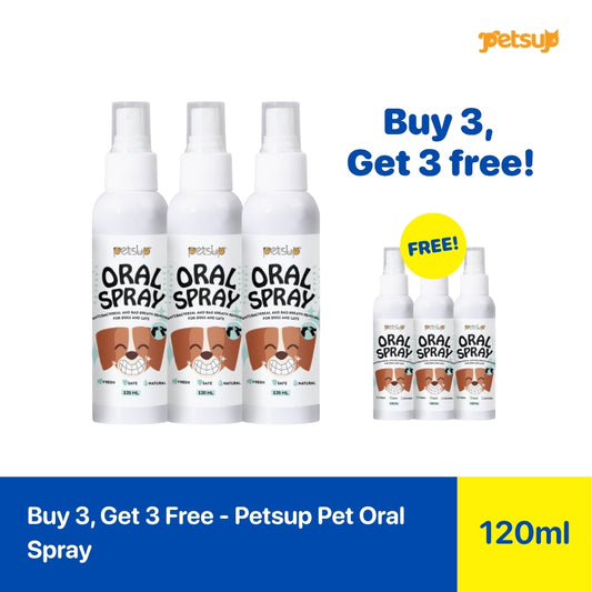 Buy 3 Get 3 Free - Petsup Pet Oral Spray 120ml