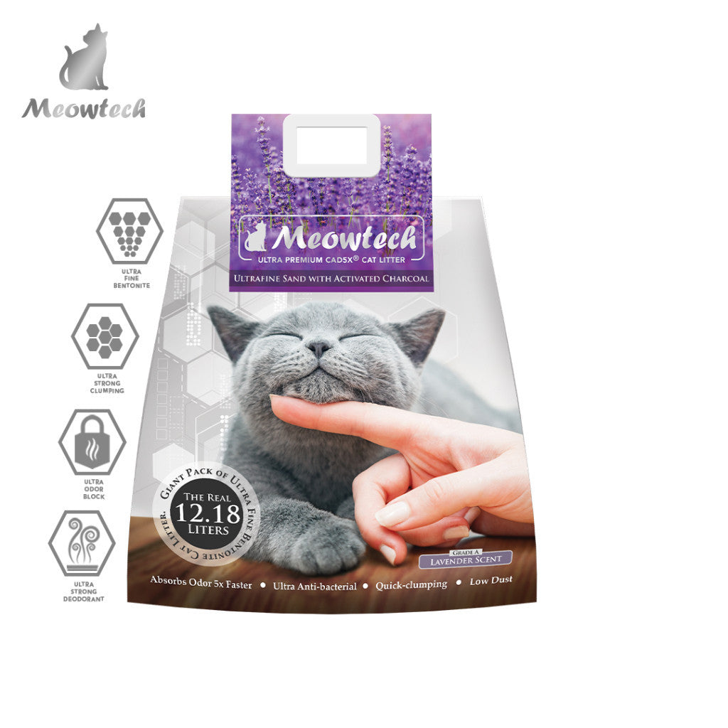 Meowtech Bentonite Scented Cat Litter 12.18L - Grape image
