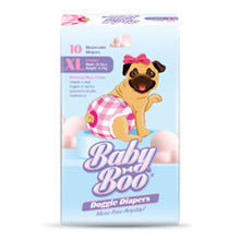 Baby Boo Pet Diaper for Female Girl Dog in XS S M L Sizes image 1
