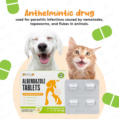 PETSUP ALBENDAZOLE TABLETS 4PCS
