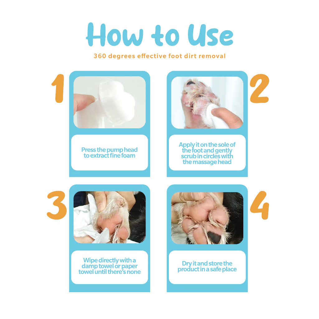 PETSUP FOOT CLEANSING FOAM 150ML