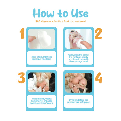 PETSUP FOOT CLEANSING FOAM 150ML