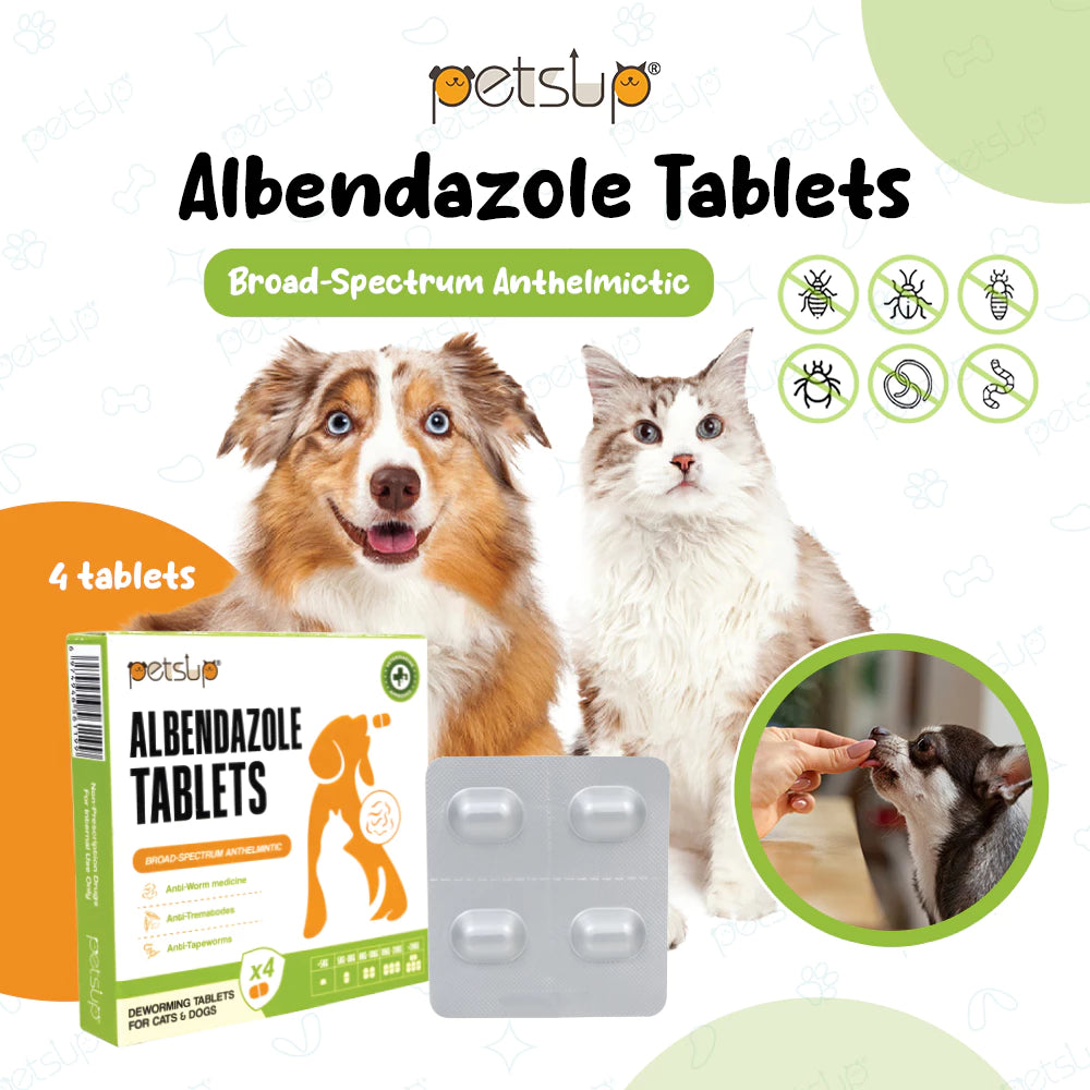 PETSUP ALBENDAZOLE TABLETS 4PCS