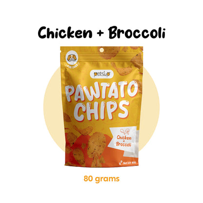 PETSUP PAWTATO CHIPS DOG TREATS 80G